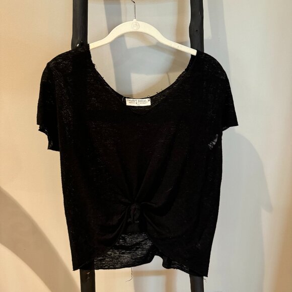 Urban Outfitters Project Social T Black T Shirt - Picture 1 of 3
